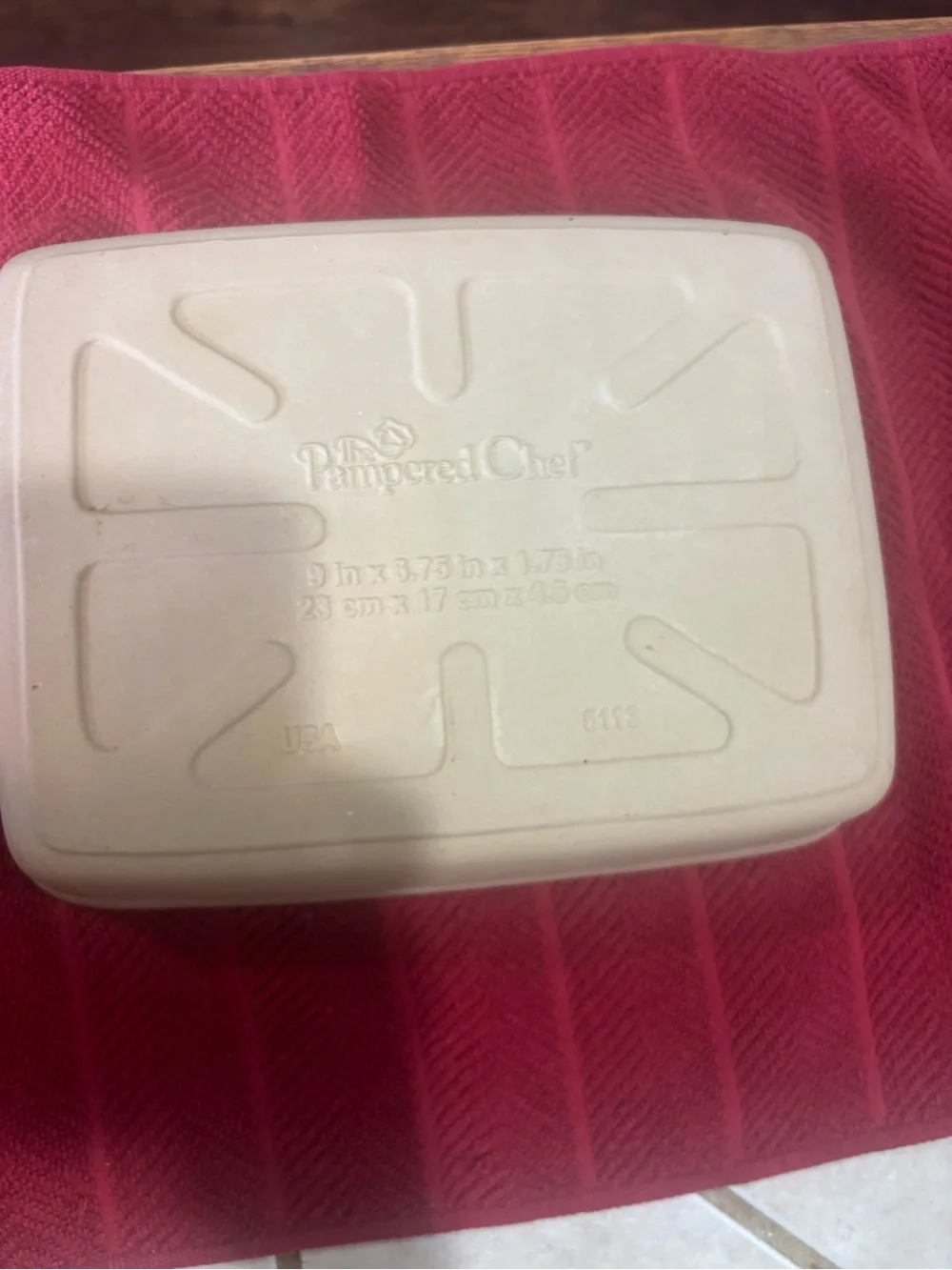 Pampered Chef Small Ridged Baker